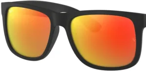 Lenti originali Ray-Ban RB4165 Justin, colore 6Q · Rosso specchio · plastica