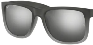 Lenti originali Ray-Ban RB4165 Justin, colore 88 · Grigio argento specchio · plastica