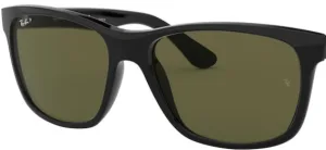 Lenti originali Ray-Ban RB4181, colore 9A · Verde polarizzato · plastica
