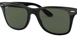 Lenti originali Ray-Ban RB4195 Wayfarer Liteforce, colore 71 · Verde scuro · plastica