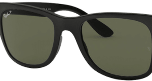 Lenti originali Ray-Ban RB4195 Wayfarer Liteforce, colore 9A · Verde polarizzato · plastica