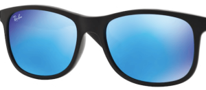 Lenti originali Ray-Ban RB4202 Andy, colore 55 · Total blu specchio · plastica