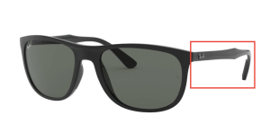 Aste originali Ray-Ban RB4291, colore 601 · Nero