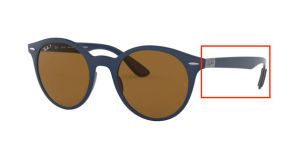 Aste originali Ray-Ban RB4296, colore 6331 · Blu opaco