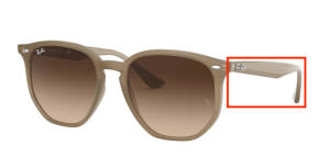 Aste originali Ray-Ban RB4306, colore 6166 · Beige