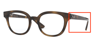 Aste originali Ray-Ban RB4324V vista, colore 2012 · Avana scuro