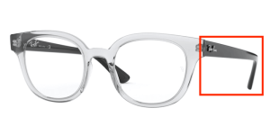 Aste originali Ray-Ban RB4324V vista, colore 5943 · Trasparente
