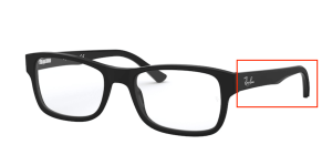Aste originali Ray-Ban RB5268, colore 5119 · Nero opaco