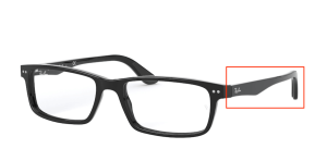 Aste originali Ray-Ban RB5277, colore 2000 · Nero lucido