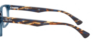 Aste originali Ray-Ban RB5286 vista, colore 8024 · Lucido trasparent blu