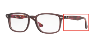 Aste originali Ray-Ban RB5353 vista, colore 5628 · Opal marrone