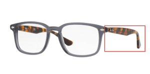 Aste originali Ray-Ban RB5353 vista, colore 5629 · Opal grigio