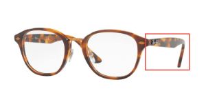 Aste originali Ray-Ban RB5355 vista, colore 5674 · Superiore bronw avana/avana marrone