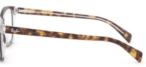 Aste originali Ray-Ban RB5362 vista, colore 5082 · Superiore avana su trasparente