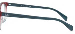 Aste originali Ray-Ban RB5362 vista, colore 5834 · Tri sfumato blu/rosso/ligth blu