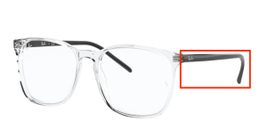 Aste originali Ray-Ban RB5387 vista, colore 5629 · Opal grigio