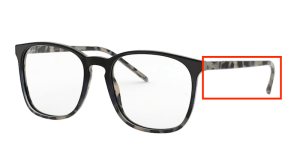 Aste originali Ray-Ban RB5387 vista, colore 5872 · Blu sfumato avana beige