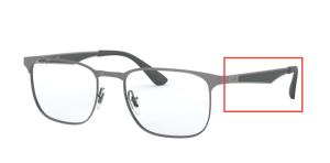 Aste originali Ray-Ban RB6363 vista, colore 2553 · Brushed gunmetal