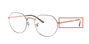 Aste originali Ray-Ban RB6365 vista JACK, colore 2943 · Rame