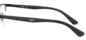 Aste originali Ray-Ban RB6428 vista, colore 2995 · Nero su superiore nero opaco