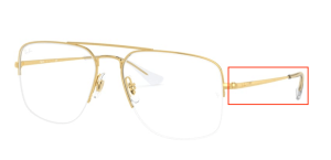 Aste originali Ray-Ban RB6441 vista THE GENERAL GAZE, colore 2500 · Arista