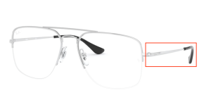Aste originali Ray-Ban RB6441 vista THE GENERAL GAZE, colore 2501 · Argento