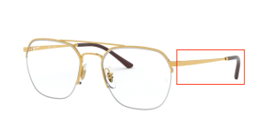 Aste originali Ray-Ban RB6444 vista, colore 2500 · Arista
