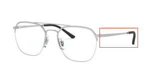 Aste originali Ray-Ban RB6444 vista, colore 2501 · Argento