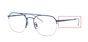 Aste originali Ray-Ban RB6444 vista, colore 3060 · Blu