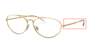Aste originali Ray-Ban RB6454, colore 2500 · Arista