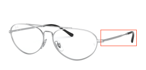 Aste originali Ray-Ban RB6454, colore 2501 · Argento