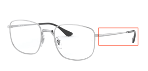 Aste originali Ray-Ban RB6457 vista, colore 2501 · Argento