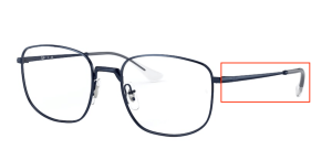 Aste originali Ray-Ban RB6457 vista, colore 3079 · Sand trasparente blu scuro
