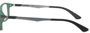 Aste originali Ray-Ban RB7017 vista, colore 5197 · Superiore nero su verde