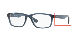 Aste originali Ray-Ban RB7063 vista, colore 5719 · Trasparent grigio blu