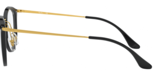 Aste originali Ray-Ban RB7140 vista, colore 2000 · Nero lucido