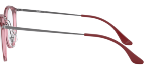 Aste originali Ray-Ban RB7140 vista, colore 5970 · Superiore bordeaux su trasp rosso