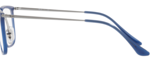 Aste originali Ray-Ban RB7140 vista, colore 5972 · Superiore blu su trasp blu