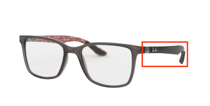 Aste originali Ray-Ban RB8905 vista, colore 5845 · Trasparent grigio