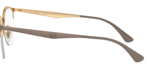 Aste originali Ray-Ban RB6422 vista, colore 3005 · Oro su superiore opaco beige