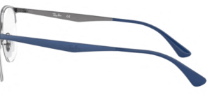 Aste originali Ray-Ban RB6422 vista, colore 3006 · Gunmetal su superiore blu opaco