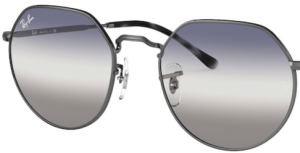 Lenti originali Ray-Ban RB3565 Jack, colore GF · Trasparente sfumato blu sfumato grigio