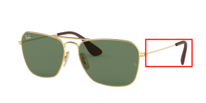 Aste originali Ray-Ban RB3610 Pezzi, colore 001/71 · Oro