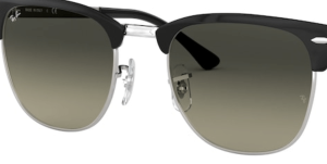 Lenti originali Ray-Ban RB3716 Clubmaster Metal, colore 71 · Grigio sfumato grigio scuro