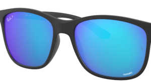 Lenti originali Ray-Ban RB4330CH Chromance, colore A1 · Flash blu specchio chromance polarizzato · plastica
