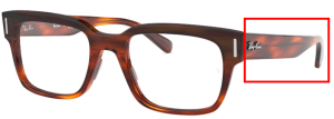 Aste originali Ray-Ban RB5388 Pezzi, colore 2144 · Striato avana