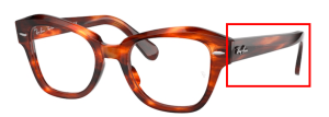 Aste originali Ray-Ban RB5486 State Street, colore 2144 · Striato avana