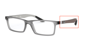 Aste originali Ray-Ban RB8901 vista, colore 5244 · Demi gloss grigio