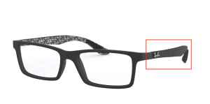 Aste originali Ray-Ban RB8901 vista, colore 5263 · Demi gloss nero