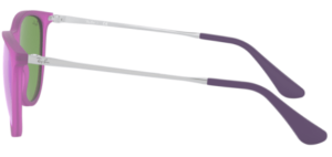 Aste originali Ray-Ban RB9547S Junior JUNIOR ERIKA, colore 7008 · Viola fluo trasparente rubber